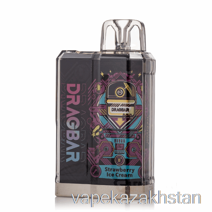 Vape Kazakhstan DRAGBAR B3500 Disposable Strawberry Ice Cream